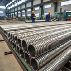 Нержавеющая гофрированная труба 20A 0.5 мм отоженная в ПЭ-оболочке 08Х18Н10