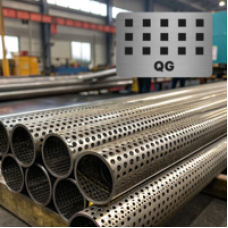 Труба перфорированная нержавеющая 63x3,2x9 мм Qg 04Х17Т ГОСТ 11068-81