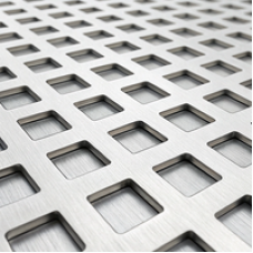 Перфорированный нержавеющий лист Qg 1.2x12 мм 2.8 мм 17 мм 0.35 1000x2000 AISI 304 ГОСТ Р 58602-2019